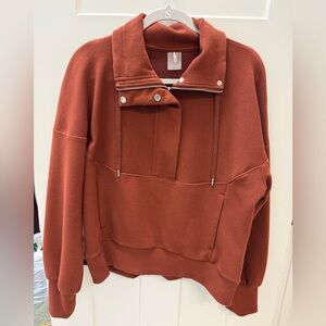 Calia Rust Quarter Zip
